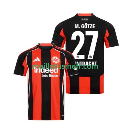 Maillot de Foot Eintracht Frankfurt Mario Gotze 27 Domicile 2025-26